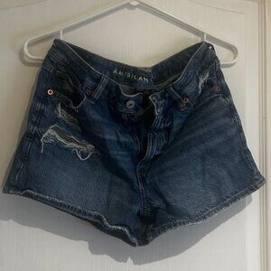 American Eagle Denim Shorts – Strigid High Rise Distressed – Size 6